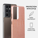 Pink Croco - Samsung Galaxy S21 Ultra Case 2