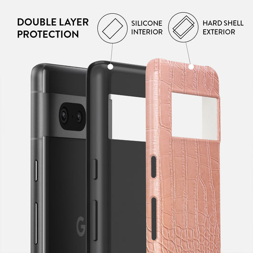 Pink Croco - Google Pixel 7 Case 2