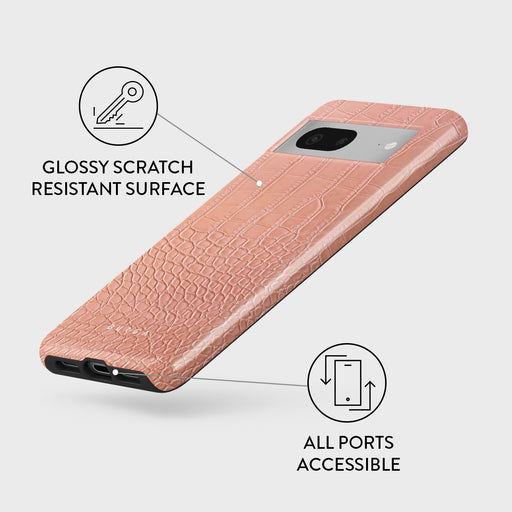 Pink Croco - Google Pixel 7 Case 3