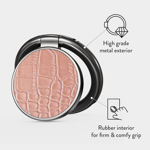 Pink Croco - Ring Holder 2