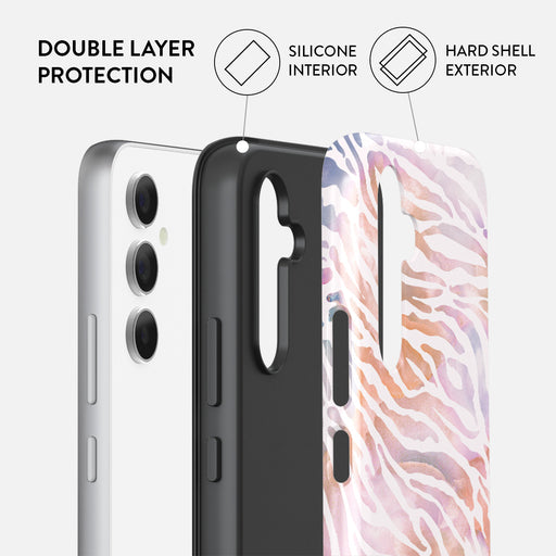Sultry July - Zebra Samsung Galaxy A54 Case 2