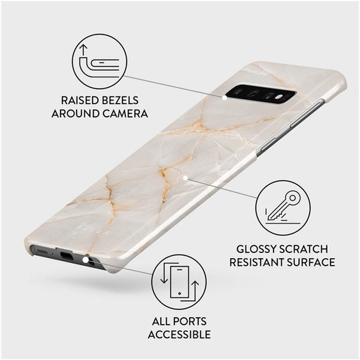 Vanilla Sand - Marble Samsung Galaxy S10 Plus Case 3