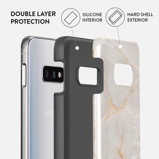 Vanilla Sand - Marble Samsung Galaxy S10E Case 6
