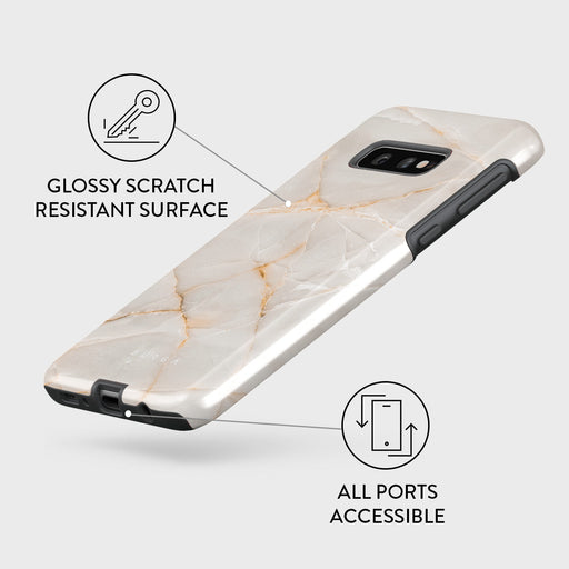 Vanilla Sand - Marble Samsung Galaxy S10E Case 7