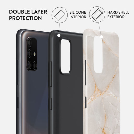 Vanilla Sand - Marble Samsung Galaxy A71 4G Case 6