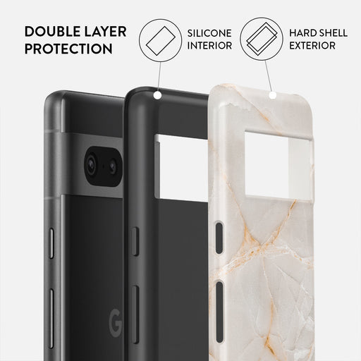 Vanilla Sand - Marble Google Pixel 7 Case 2