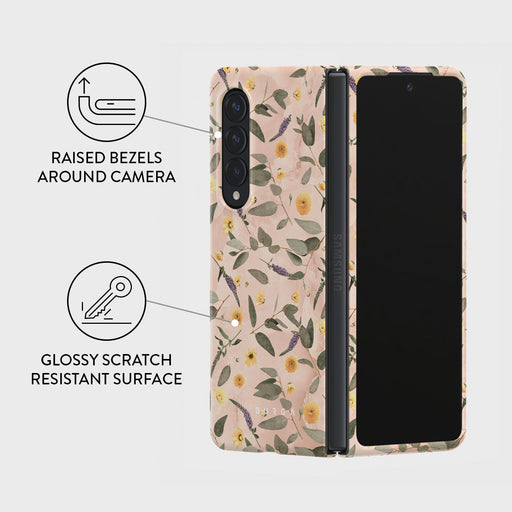 Sunday Brunch - Flowers Samsung Galaxy Z Fold 3 Case 3