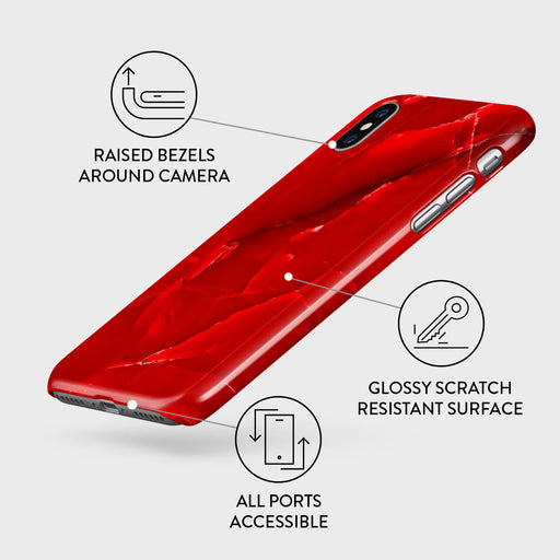 Wild Blaze - Red iPhone X / XS Case 3