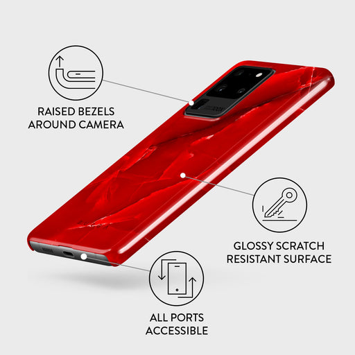 Wild Blaze - Red Samsung Galaxy S20 Ultra 4G / 5G Case 3