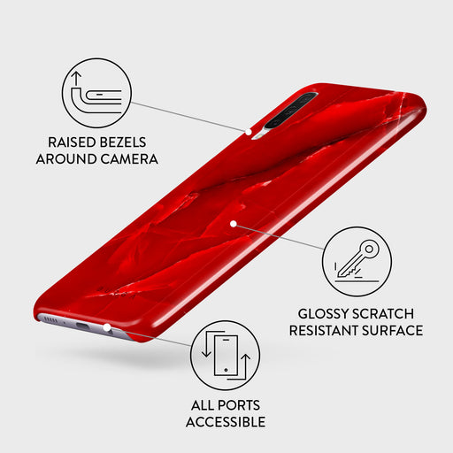 Wild Blaze - Red Samsung Galaxy A70 Case 3