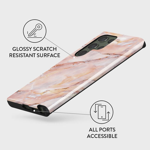Morning Sunshine - Pastel Marble Samsung Galaxy S23 Ultra Case 7