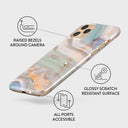 Pastel Hues - Colorful Marble iPhone 11 Pro Case 3