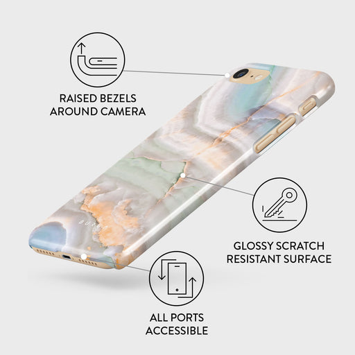 Pastel Hues - Colorful Marble iPhone SE (2020) Case 3