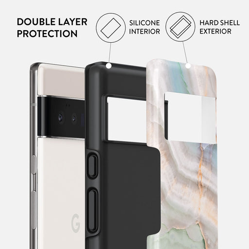 Pastel Hues - Colorful Marble Google Pixel 6 Pro Case 2