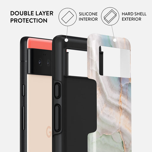 Pastel Hues - Colorful Marble Google Pixel 6 Case 2