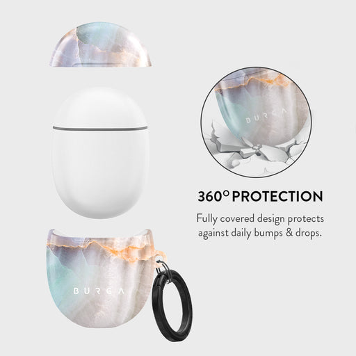 Pastel Hues - Colorful Marble Google Pixel Buds A Case 2