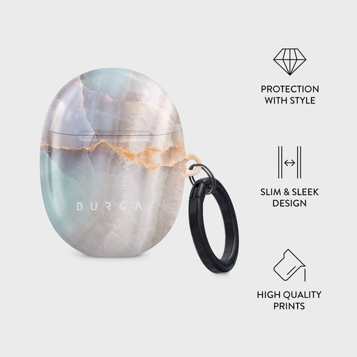 Pastel Hues - Colorful Marble Google Pixel Buds A Case 4