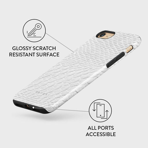 Glacial Desert - White Snakeskin iPhone SE (2022) Case 7