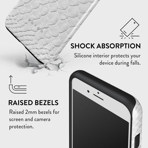 Glacial Desert - White Snakeskin iPhone SE (2022) Case 8