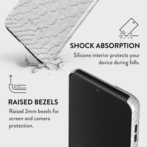 Glacial Desert - White Snakeskin Samsung Galaxy S21 Case 8