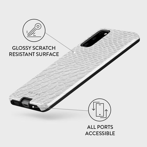 Glacial Desert - White Snakeskin Samsung Galaxy S20 FE 4G / 5G Case 7