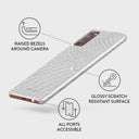 Glacial Desert - White Snakeskin Samsung Galaxy Note 20 4G / 5G Case 3