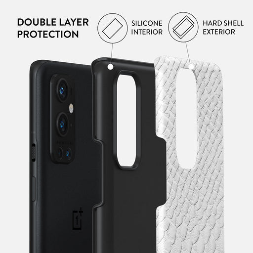 Glacial Desert - White Snakeskin OnePlus 9 Pro Case 2