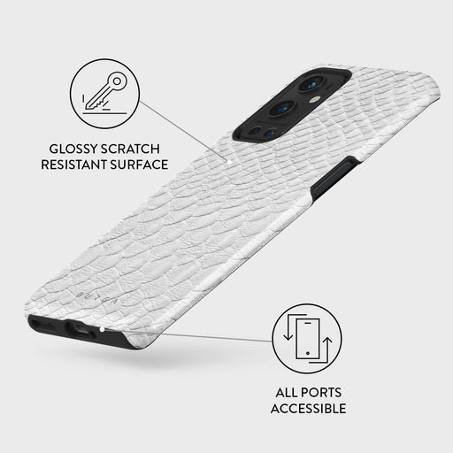 Glacial Desert - White Snakeskin OnePlus 9 Pro Case 3