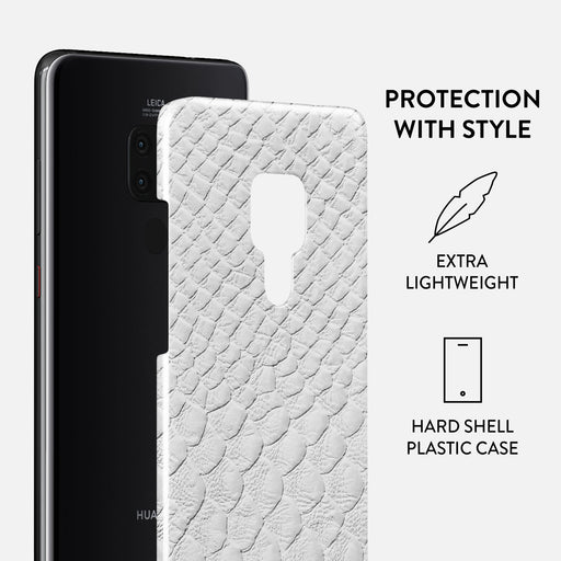 Glacial Desert - White Snakeskin Huawei Mate 20 Case 2