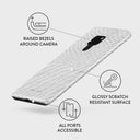 Glacial Desert - White Snakeskin Huawei Mate 20 Case 3