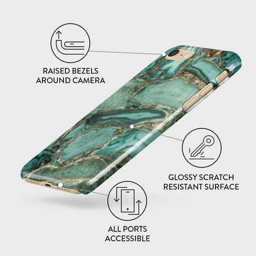 Ubud Jungle - Turquoise iPhone SE (2022) Case 3