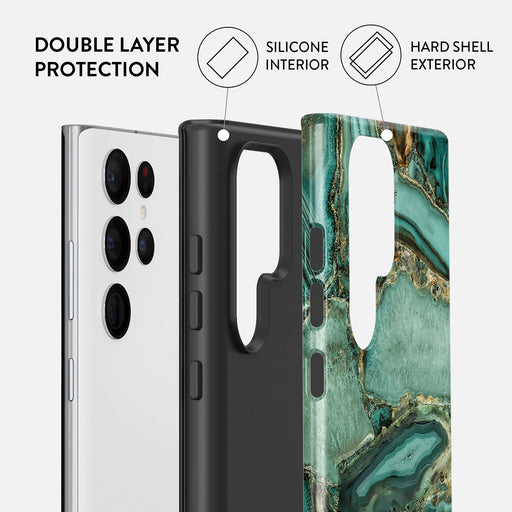 Ubud Jungle - Turquoise Samsung Galaxy S22 Ultra Case 6