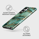 Ubud Jungle - Turquoise Samsung Galaxy S22 Ultra Case 7