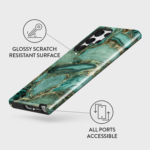 Ubud Jungle - Turquoise Samsung Galaxy S22 Ultra Case 7