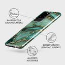 Ubud Jungle - Turquoise Samsung Galaxy S20 Ultra 4G / 5G Case 3