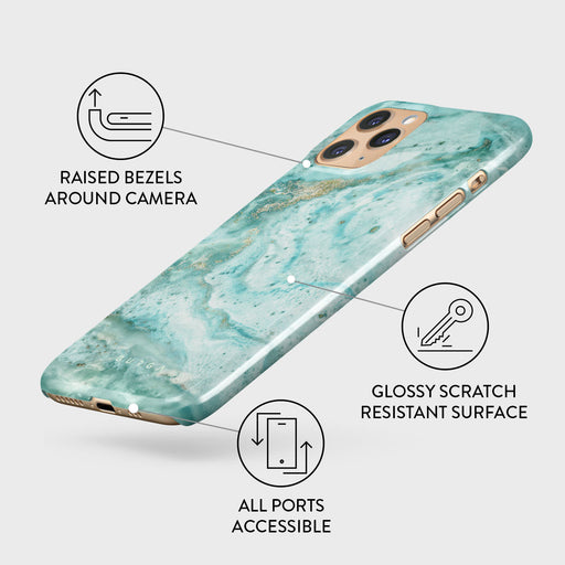 Uluwatu Waves - Teal iPhone 11 Pro Case 3