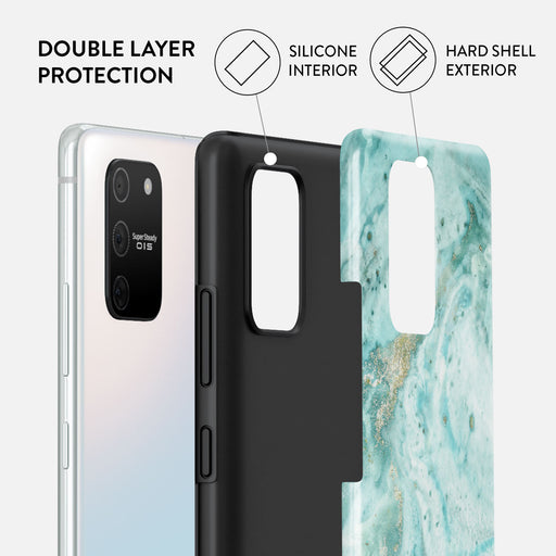 Uluwatu Waves - Teal Samsung Galaxy S10 Lite Case 6
