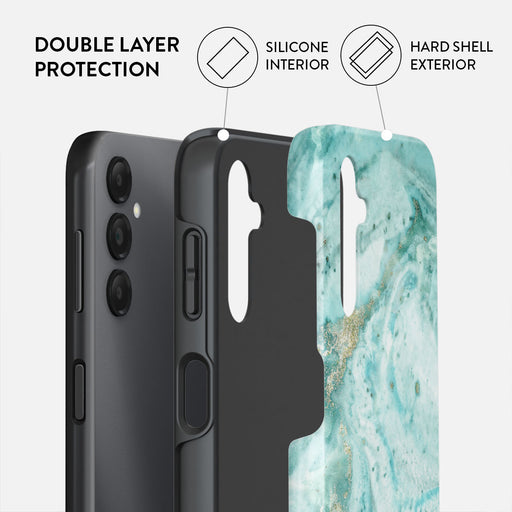 Uluwatu Waves - Teal Samsung Galaxy A14 5G Case 2