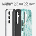 Uluwatu Waves - Teal Samsung Galaxy A54 Case 2