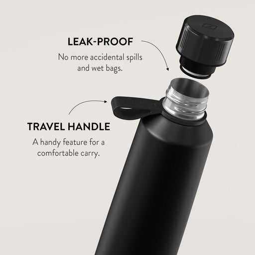 Pure Black - Water Bottle 2