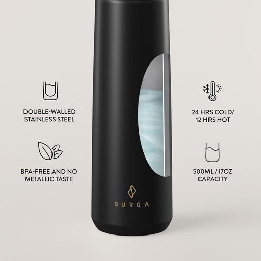 Pure Black - Water Bottle 3