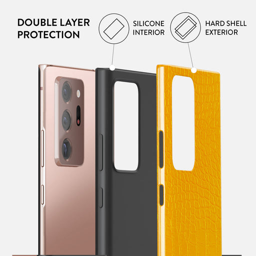 Canary Yellow - Snake Skin Samsung Galaxy Note 20 Ultra 4G / 5G Case 6