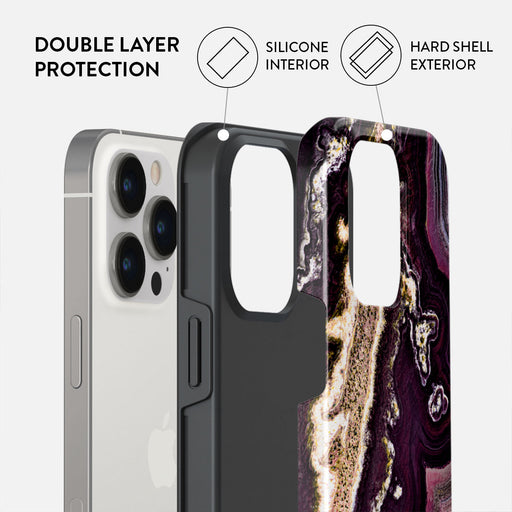 Purple Skies - Marble iPhone 13 Pro Case 6