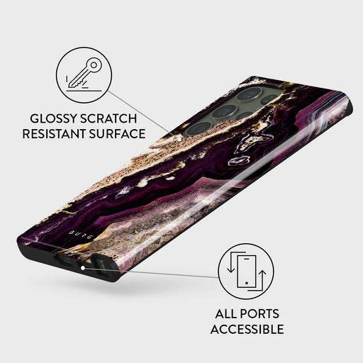 Purple Skies - Marble Samsung Galaxy S23 Ultra Case 7