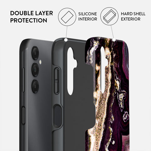 Purple Skies - Marble Samsung Galaxy A14 5G Case 2