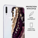 Purple Skies - Marble Samsung Galaxy A70 Case 2