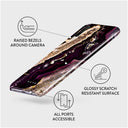 Purple Skies - Marble Samsung Galaxy A70 Case 3