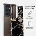 Make A Wish - Gold Marble Samsung Galaxy S21 Ultra Case 2