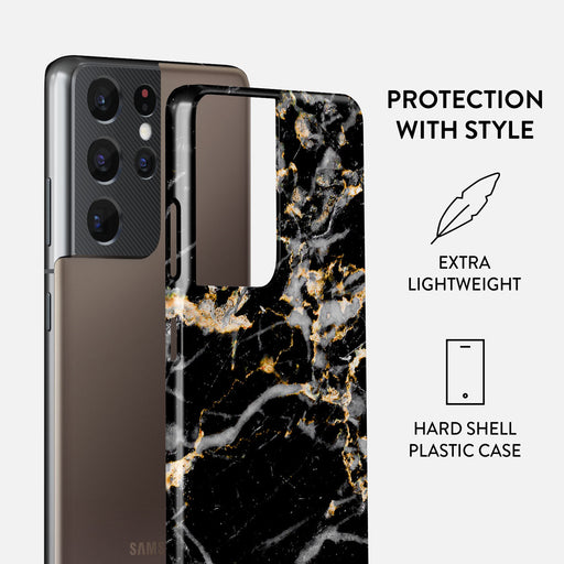 Make A Wish - Gold Marble Samsung Galaxy S21 Ultra Case 2