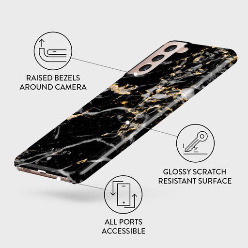 Make A Wish - Gold Marble Samsung Galaxy S21 Plus Case 3